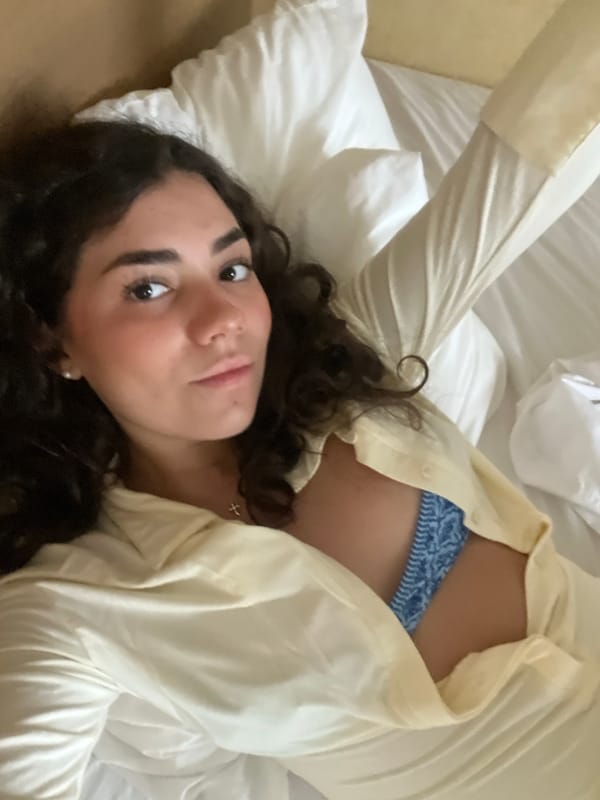 Person resting indoors in Brisas de Zicatela, Mexico