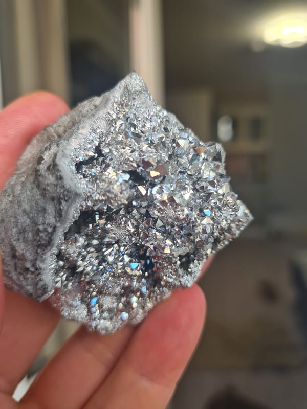 Bulldogs napping at home, plus a geode closeup