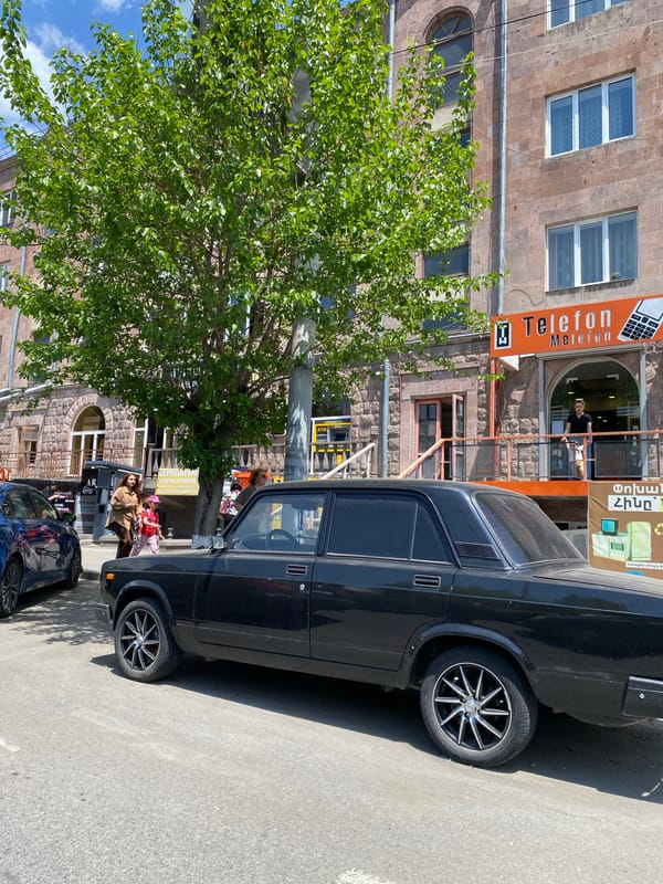 Ordinary street life documented in Gyumri, Armenia