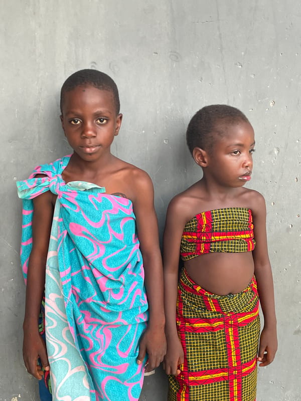 Children playing together captured in Badagry, Nigeria