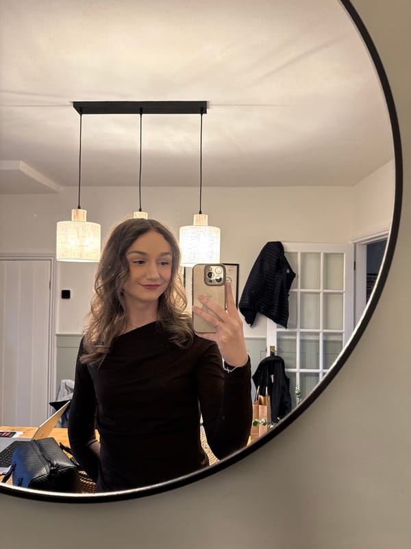 Person takes mirror selfie in Windermere interior room