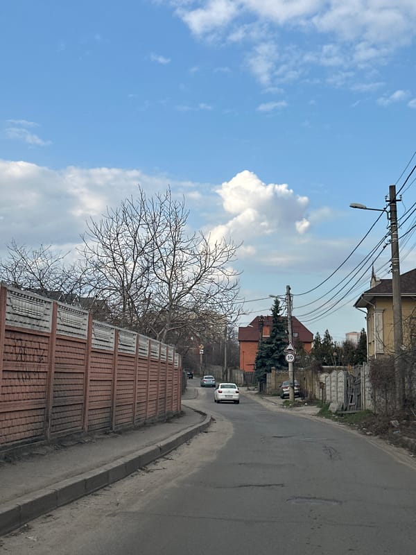 Ordinary street scenes documented across Kyiv neighborhoods
