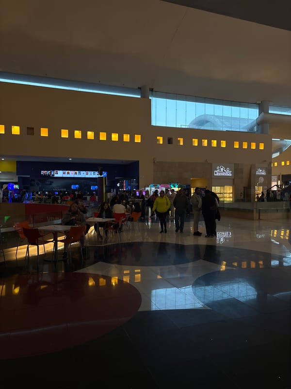 Late-night cinema visit documented at Puebla movie theater