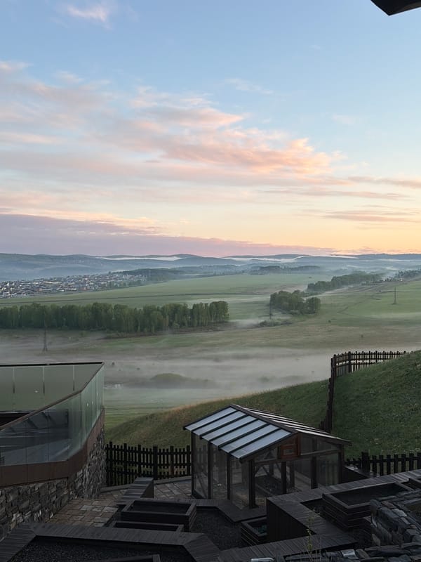 Witness documents misty Russian countryside views in Shamoni