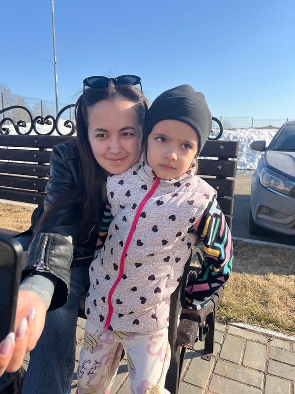 Family documents quiet morning moments with children and pets