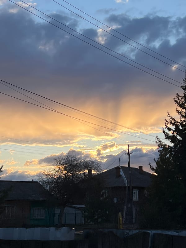 Dramatic cloudy sky observed in Kuyeda, Russia