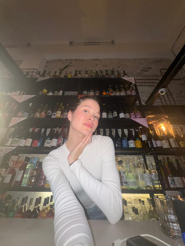 Tel Aviv evening: wine bar socializing, night photography, grocery shopping