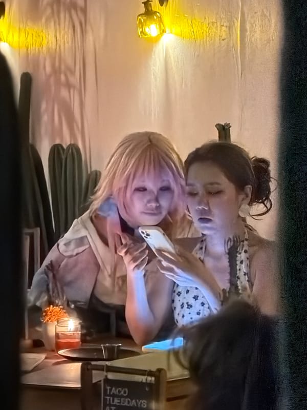 Routine social dining activities documented across North Kuta Indonesia