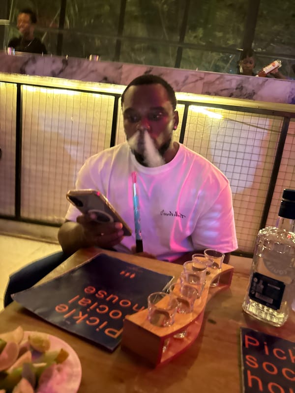 Evening out at an Abuja bar, shots and shisha all around