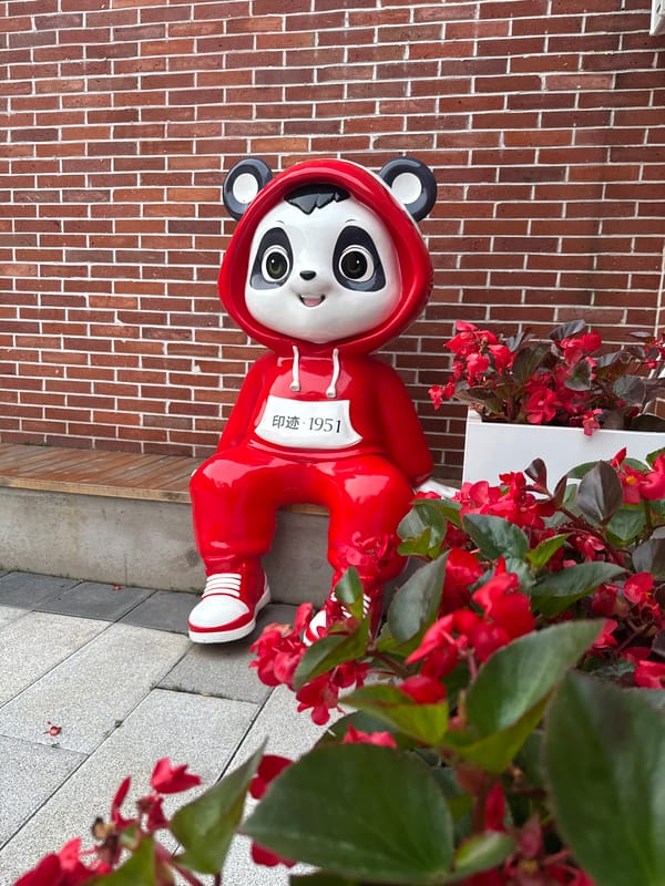 Zhongtun public space blends traditional architecture with panda-themed charm