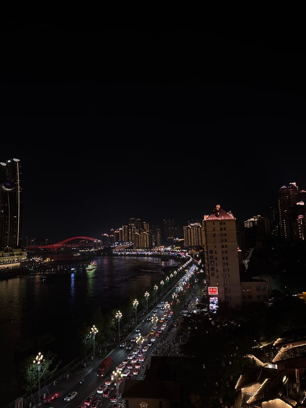 Nighttime cityscape views documented across Nan'an District, Chongqing