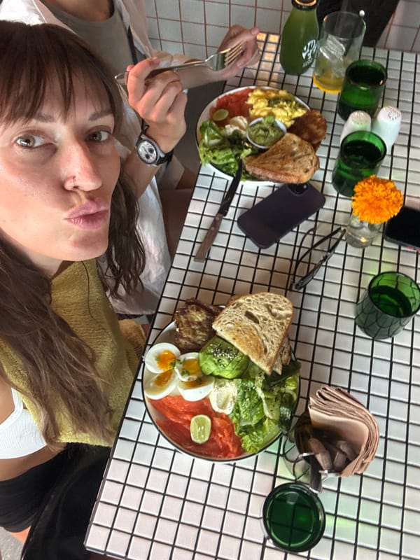 Brunch spread and cafe hangout in North Kuta, Bali