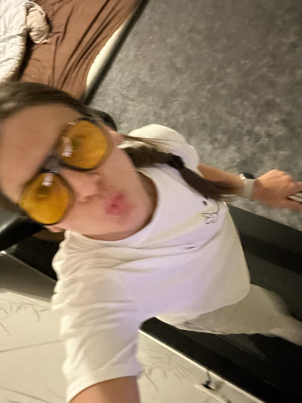 Woman takes indoor selfies in Fredenbeck, Germany