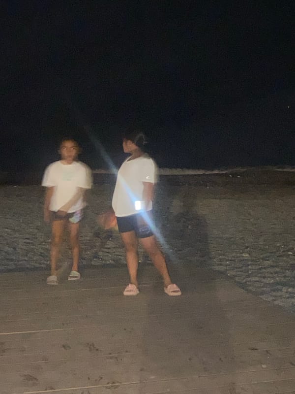 Summer night out along Marbella's beachfront promenade