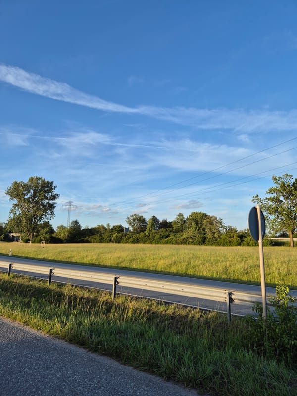 Rural roads and crop fields around Ergolding, Germany