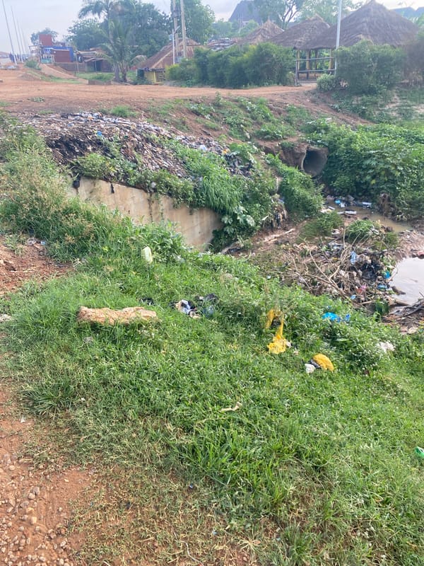 Dirt road conditions documented near Abuja construction site
