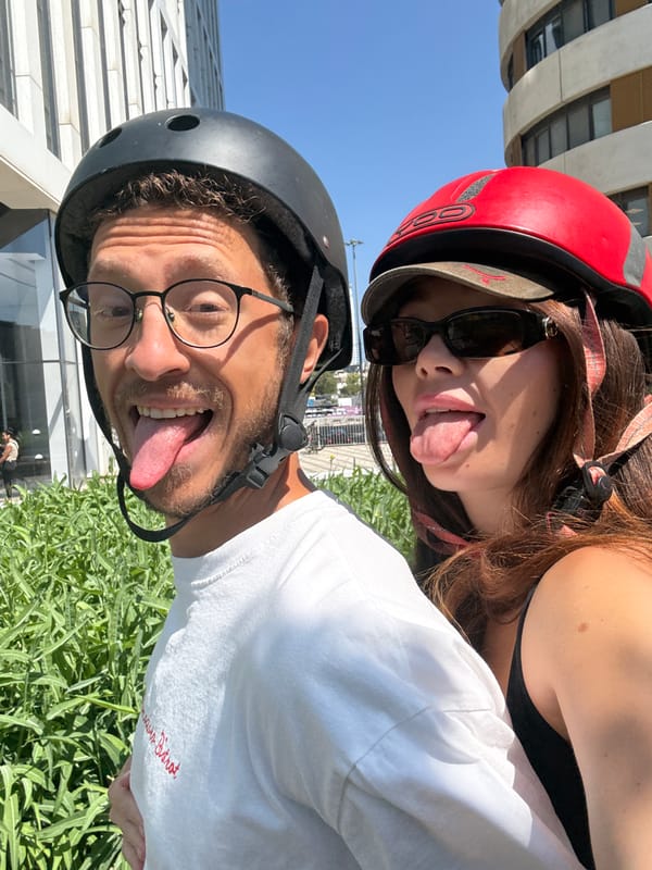 Morning moments: selfies and breakfast in Tel Aviv area