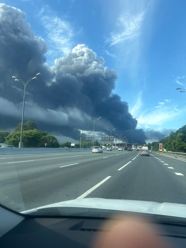 On the road through Moscow's multi-lane highway infrastructure
