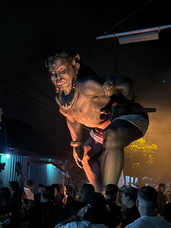 Traditional Ogoh-Ogoh parade draws crowds across Bali villages