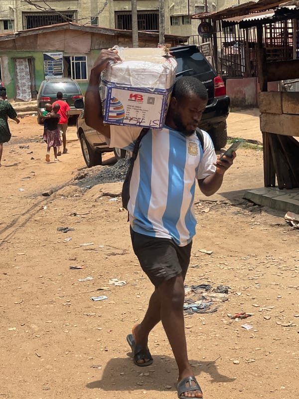Ordinary street life documented in Onitsha, Nigeria