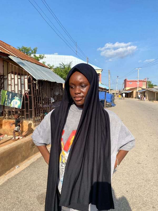 Afternoon street life along a busy road in Jalingo, Nigeria