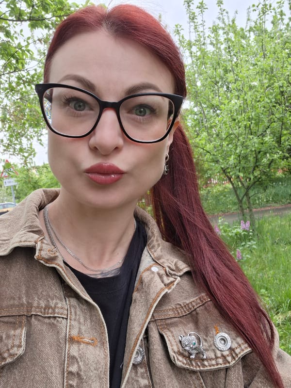 Morning walk amid blooming lilacs in rural Belarus