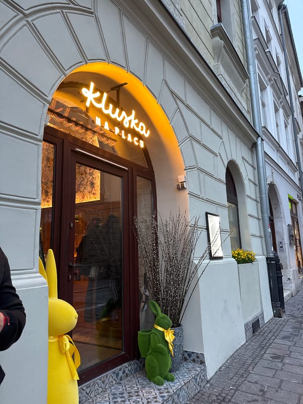 Afternoon dining tour captured across Krakow's restaurant district