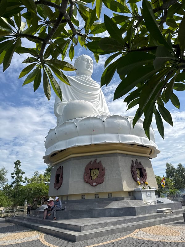 Seated and reclining Buddhas at Long Son Pagoda, Nha Trang