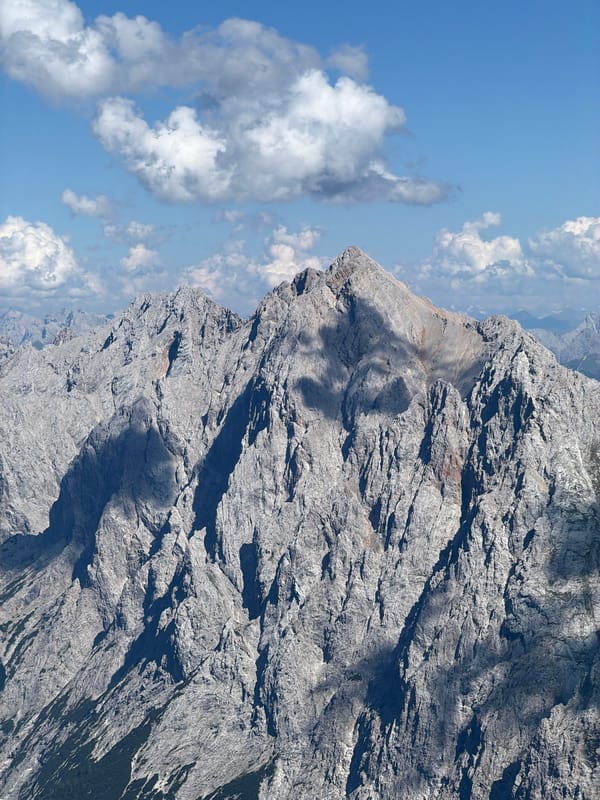 Zugspitze alpine scenery on a clear summer day