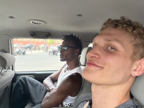Backseat moments on the road near Marrakesh