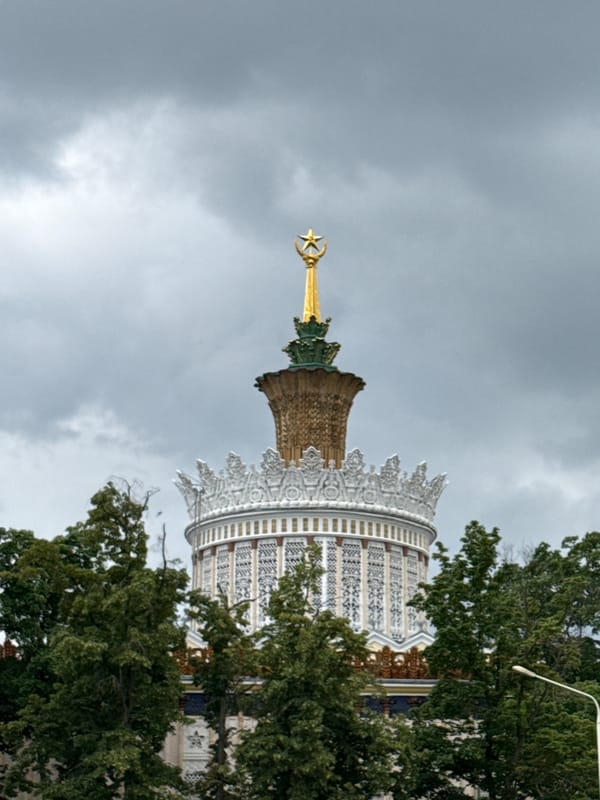 Morning visit to VDNKh, Moscow's iconic Soviet exhibition grounds