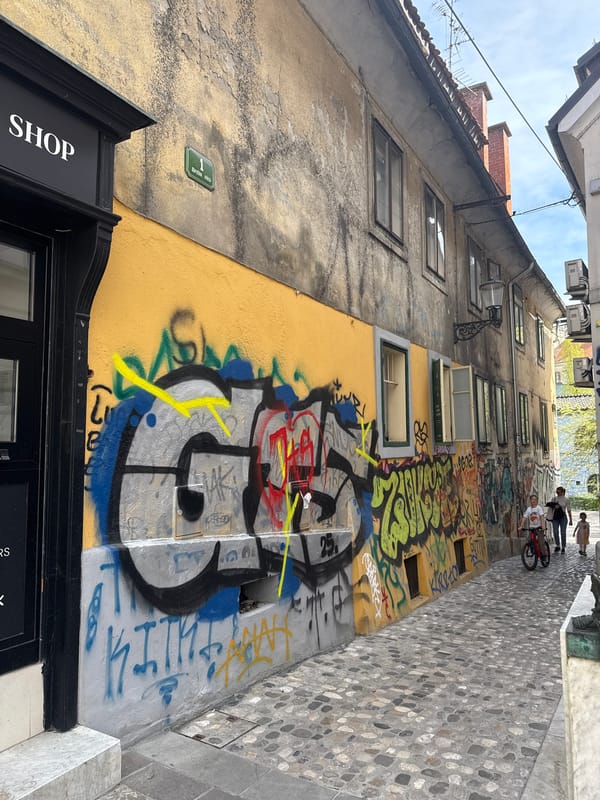 Visitor captures Ljubljana landmarks during afternoon walk
