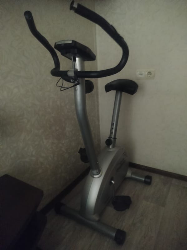 Exercise bike spotted in Irkutsk home interior