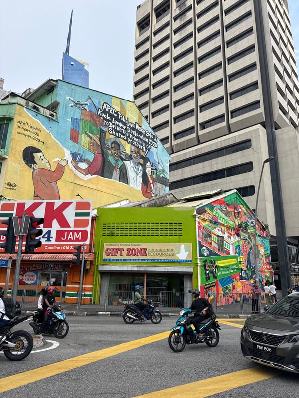 Morning street life documented in Kuala Lumpur's Kasturi Walk
