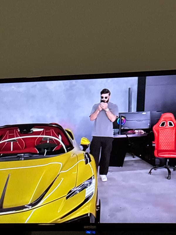 Digital screens captured in Armenian home over evening hours