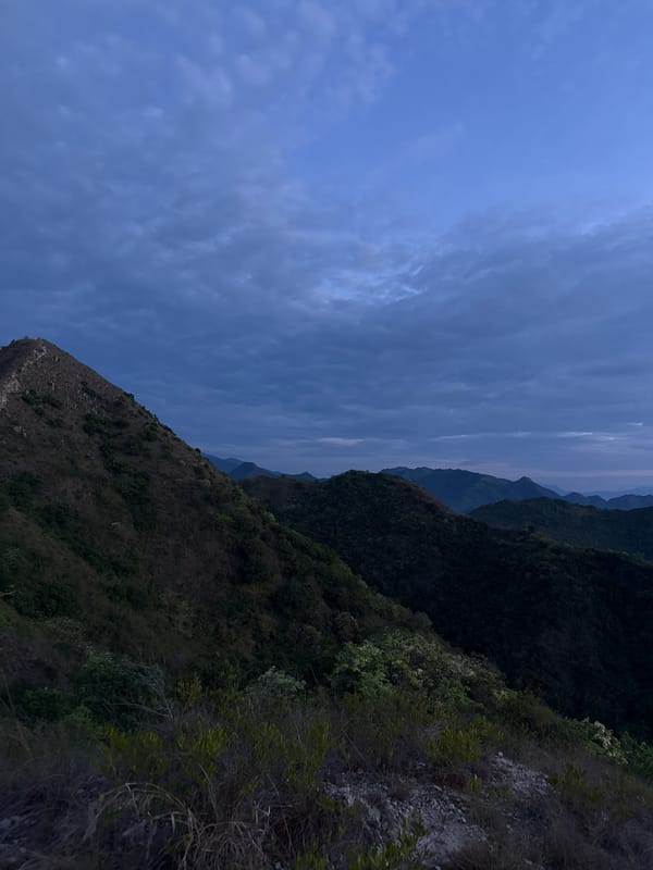 Sunset to night mountain hike documented in Nha Trang