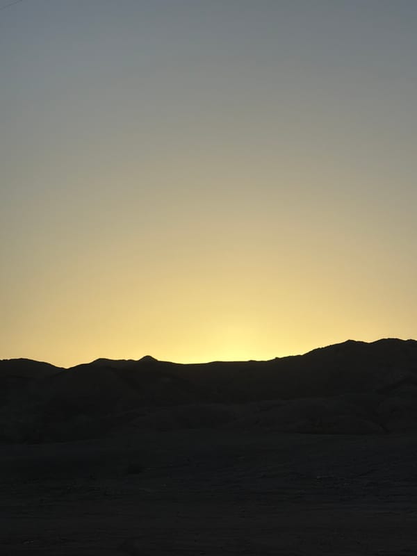 Rock formation photographed against sky near Eilat, Israel
