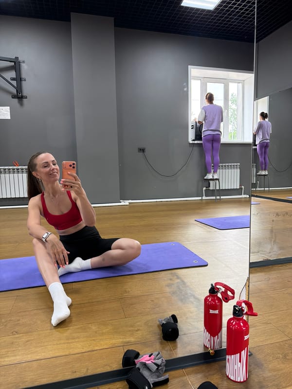 Gym selfie session in Birobidzhan, Russia