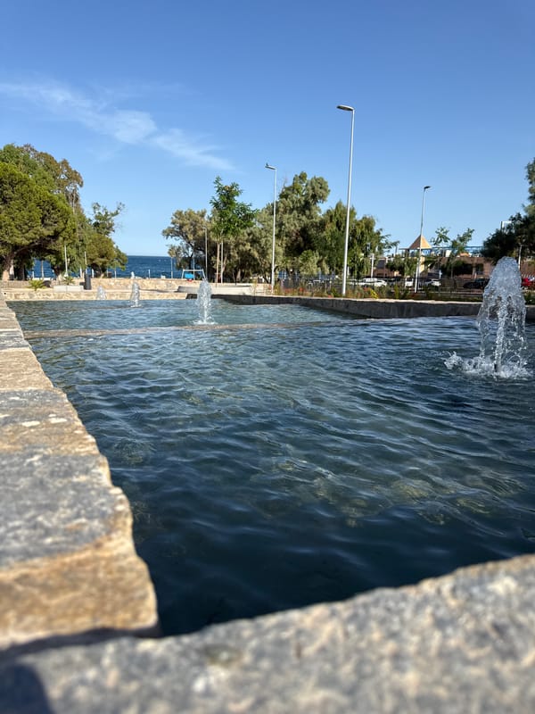 Afternoon out in Aguadulce with a dog along for the walk