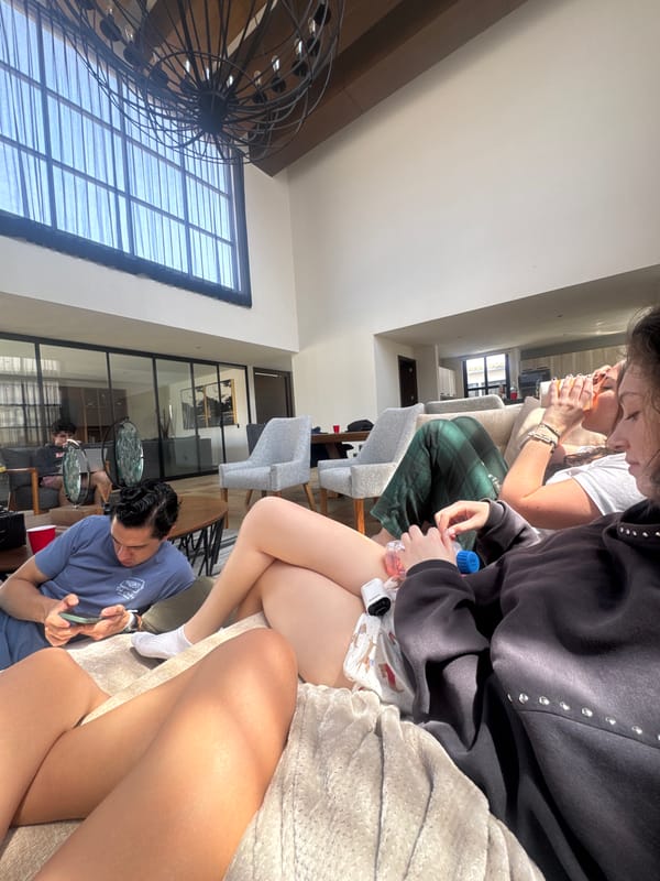 Indoor gathering documented at residential location Sunday afternoon
