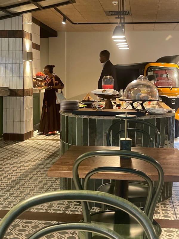 Morning dining experience documented at Nordic Villa restaurant, Abuja