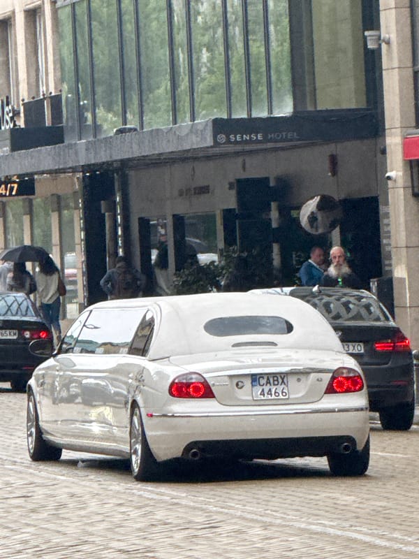 Street activity documented near Sense Hotel in Sofia