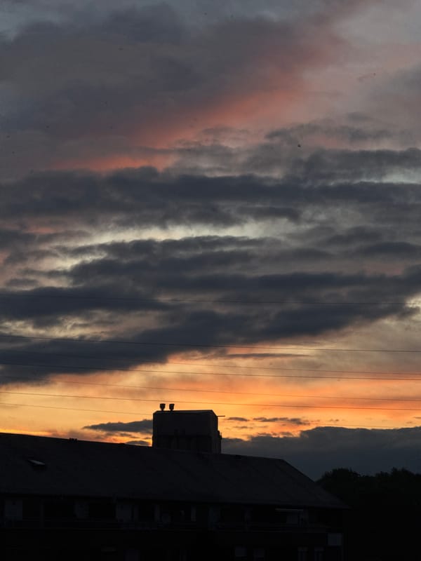 Dramatic clouds observed at dusk in Esch-sur-Alzette, Luxembourg