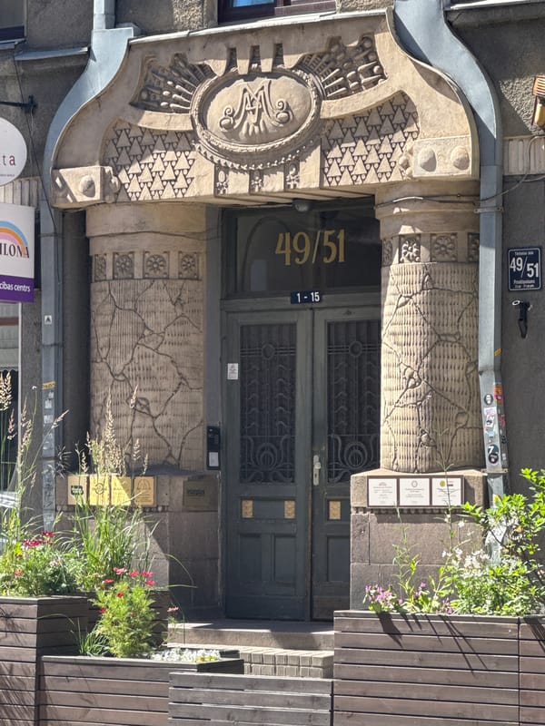 Exploring Riga's architectural details and street-level character