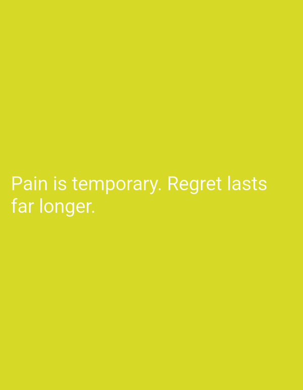 Motivational quote graphics across bold solid-color backgrounds