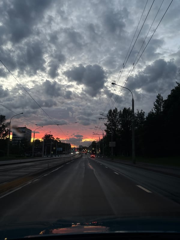 Sunset traffic observed on wet Minsk streets May 26