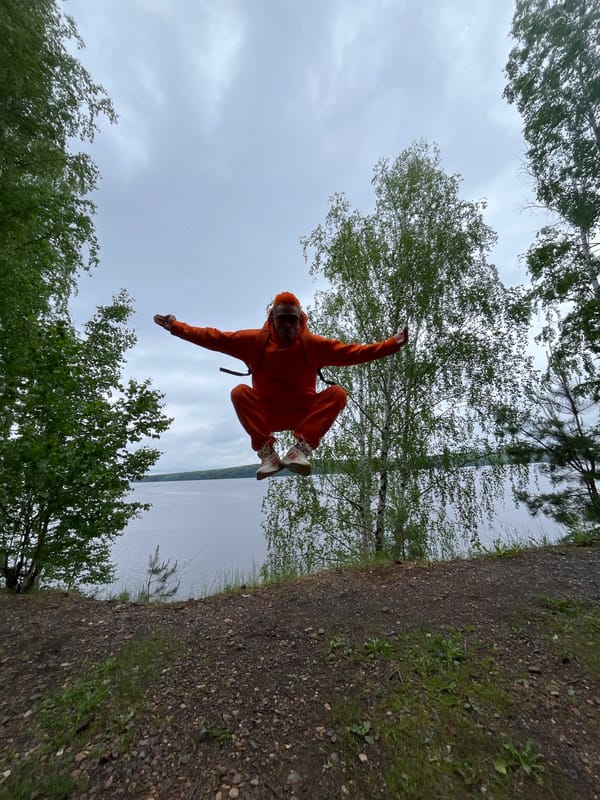 Airborne activity and romantic moment captured in Chaikovsky