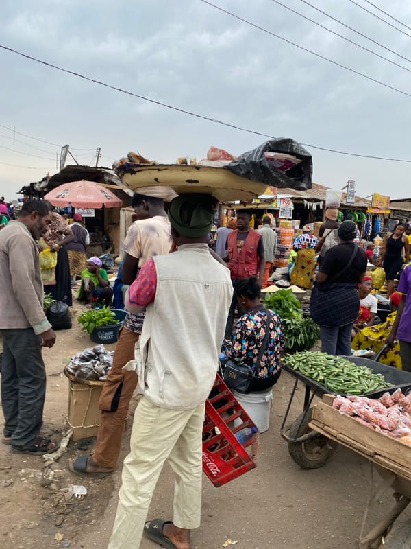 Daily market life continues in Bukuru, Nigeria streets