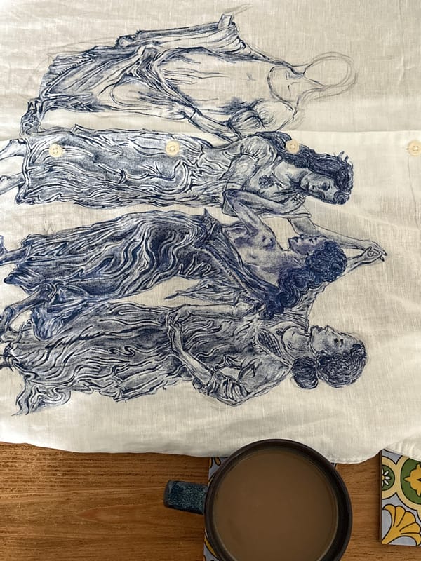 Manchester resident documents morning domestic scenes with art and plants