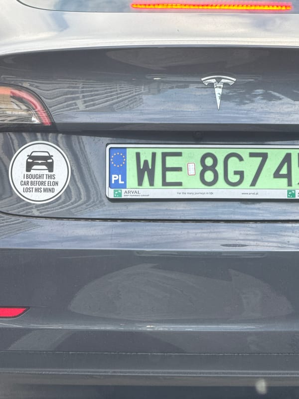Tesla Model 3 spotted in Warsaw with Polish plates